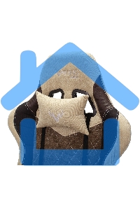 Кресло игровое Бюрократ VIKING 7 KNIGHT BR FABRIC коричневый текстиль/эко.кожа крестовина металл/пластик