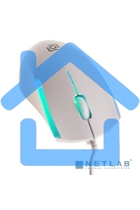 Мышь проводная Oklick 245M белый, 1000 dpi, USB, кнопки - 3