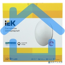 Светильник светодиодный ДПБ 1001 12Вт 4000K IP20 круг бел. ИЭК LDPB0-1001-12-4000-K01