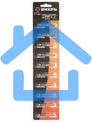 Набор бит PZ2 50 мм (10шт)