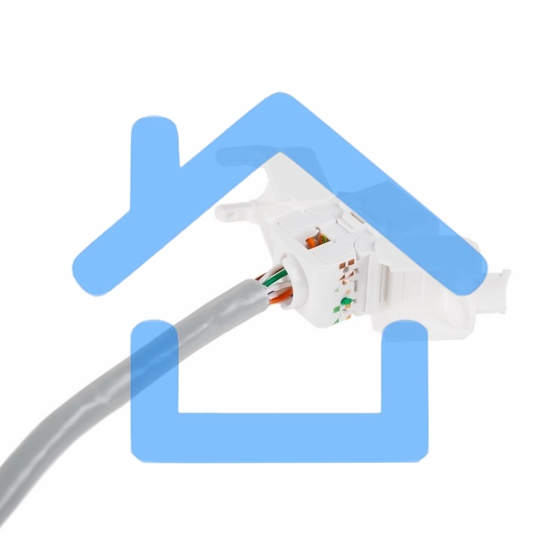 Модуль Rexant Keystone Jack RJ-45(8P8C), UTP неэкранированный, кат.5e, тип 90 градусов, самозажимной, белый