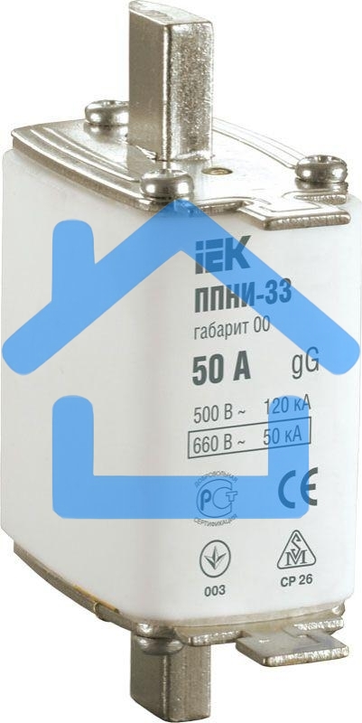 Вставка плавкая ППНИ-33 80А габарит 00 ИЭК DPP10-080