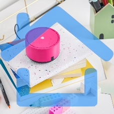 Умная колонка Яндекс Станция Лайт, 5Вт, с голосовым ассистентом Алиса, фламинго/розовый (YNDX-00025N)