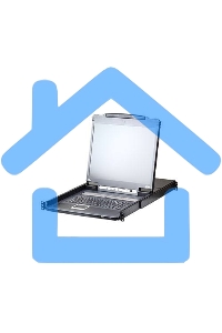 Переключатель KVM 16-портовый IP с ЖК-дисплеем Slideaway/ATEN SINGLE RAIL 16P PS/2-USB LCDKVMP 17INCH WIH IP