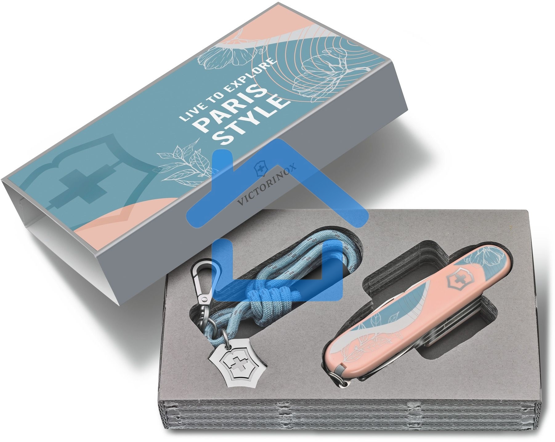 Нож перочинный Victorinox Companion Paris Style (1.3909.E221) 91мм 16функц. розовый с чехлом подар.коробка