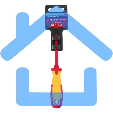 Отвертка Matrix Insulated, SL3,0 x 80 мм, CrMo, до 1000 В, двухкомп. рукоятка