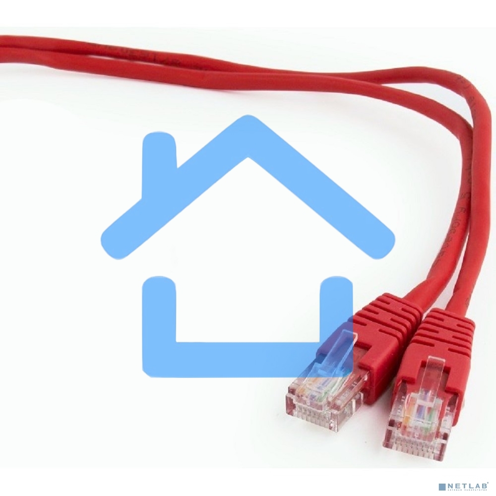 Патч-корд UTP Cablexpert кат.5e, 0.25м, литой, многожильный, красный