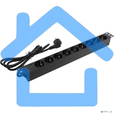 Блок розеток горизонтальный ExeGate ServerPro PDU-19H902 Al-9S-EU1.8, 19