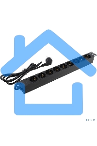 Блок розеток горизонтальный ExeGate ServerPro PDU-19H902 Al-9S-EU1.8, 19