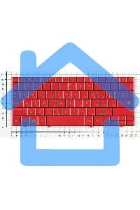 Клавиатура для ноутбука HP mini 700 1000 1100 красная