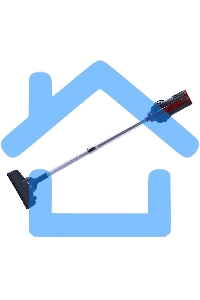 Пылесос вертикальный Centek CT-2561 красный/черный, питание от сети, 150 Вт, уборка сухая, пылесборник 0.5 л