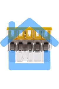 Электромонтажные экспресс-клеммы (2*2.5мм2) 5шт WAGO