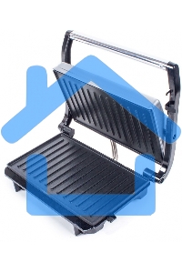 Электрогриль Endever Grillmaster 115, 1500 Вт, авто терморегулятор, антипригарное покрытие, индикатор нагрева, серебристый/черный