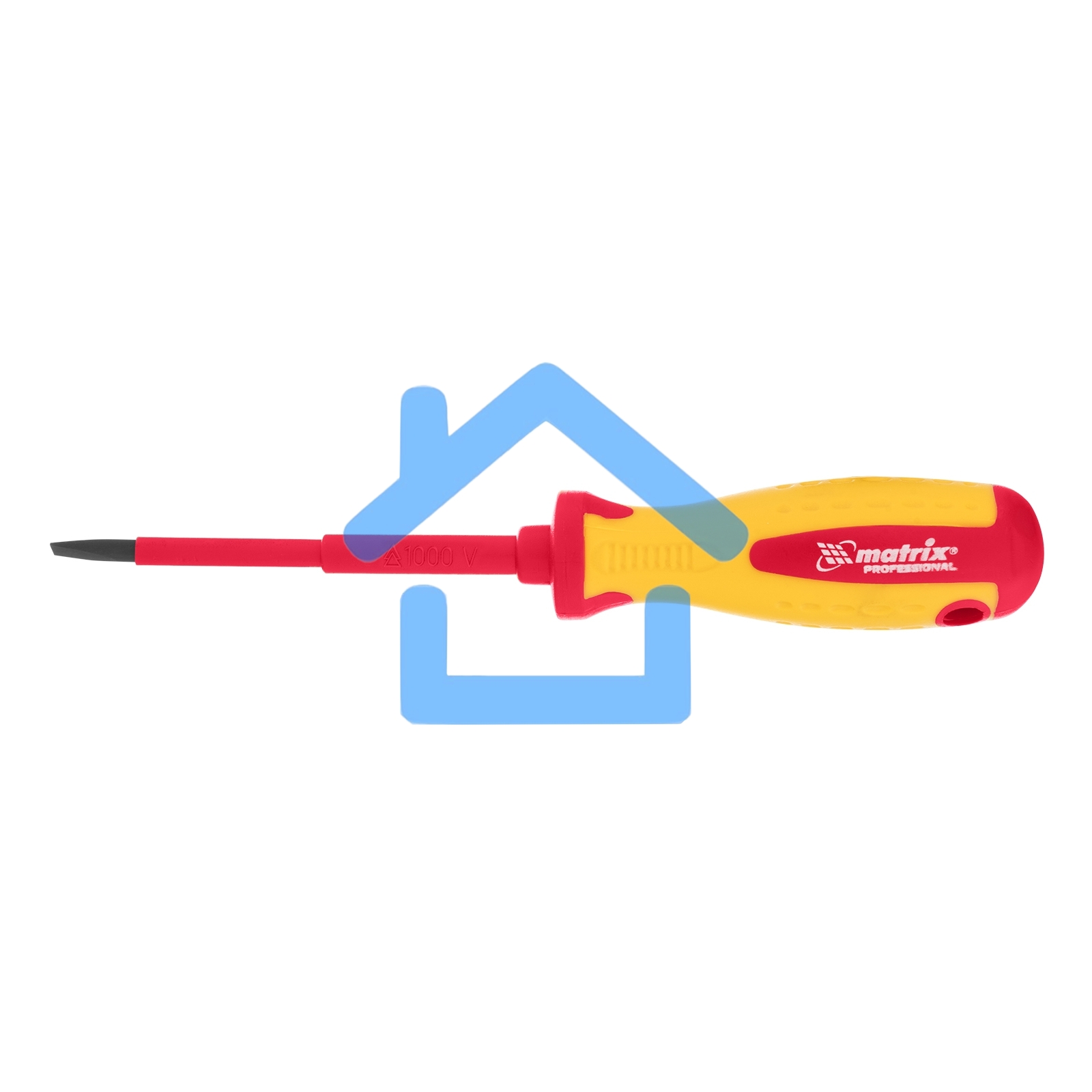 Отвертка Insulated, SL4,0 x 100 мм, CrMo, до 1000 В, двухкомп.рукоятка Matrix
