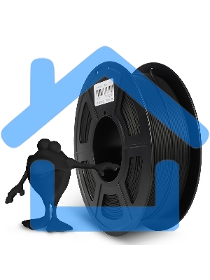 Филамент NVPRINT PLA Matte черный для 3D печати диаметр 1.75мм длина 330 метров масса 1 кг