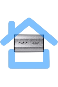 Внешний SSD ADATA SD810, 500 GB, USB 3.2 Gen 2x2 Type-C, R/W 2000/2000, серебристый