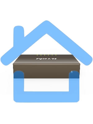 Неуправляемый коммутатор с 5 гигабитными портами.