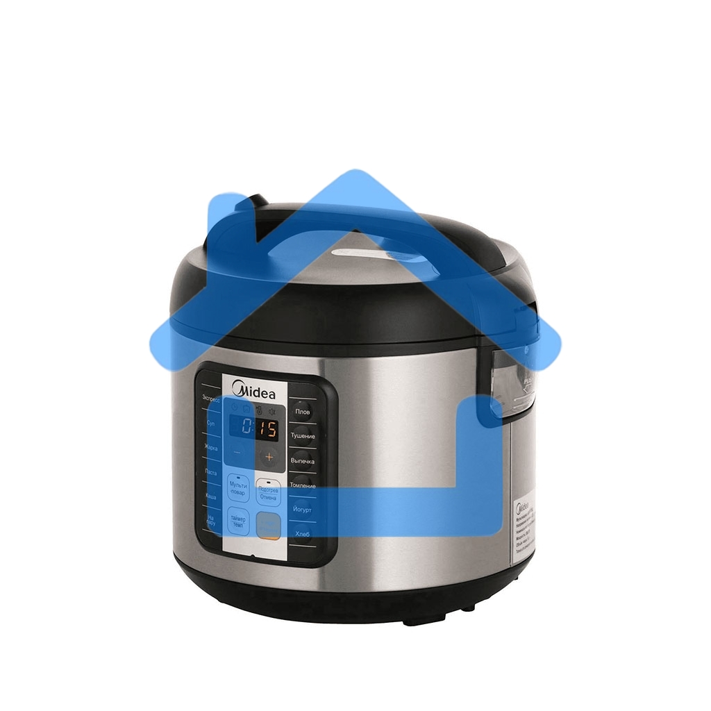 Мультиварка Midea MPC-6032 Мощность 850 Вт, Емкость чаши 5 литров, 11 автоматических программ, Режим МУЛЬТИПОВАР, автоподогрев, Сенсорное управление, Таймер на 24 часа, Съемная чаша, Книга на 80 рецептов в подарок, Набор принадлежностей в комплект