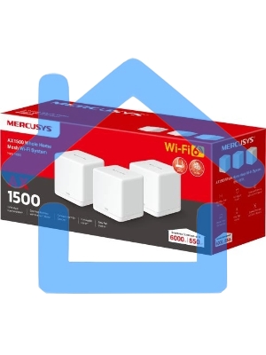 Бесшовный Mesh роутер Mercusys Halo H60X (3-pack) AX1500 Wi-Fi 6 система