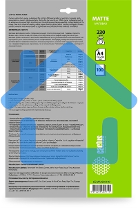 Фотобумага Cactus CS-MA4230100 A4/230г/м2/100л./белый матовое для струйной печати