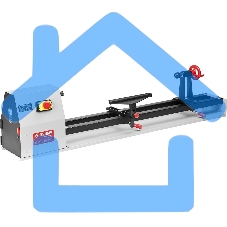Электроинструмент ЗУБР ЗСТД-350-1000 Станок токарный по дереву, 4 скорости, длина 1000мм, d 350мм, 350Вт