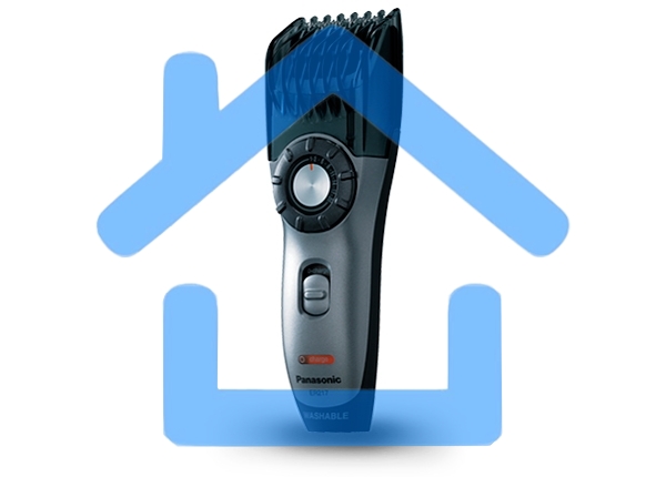 Машинка для стрижки Panasonic ER217S520 серебристый (насадок в компл:1шт)