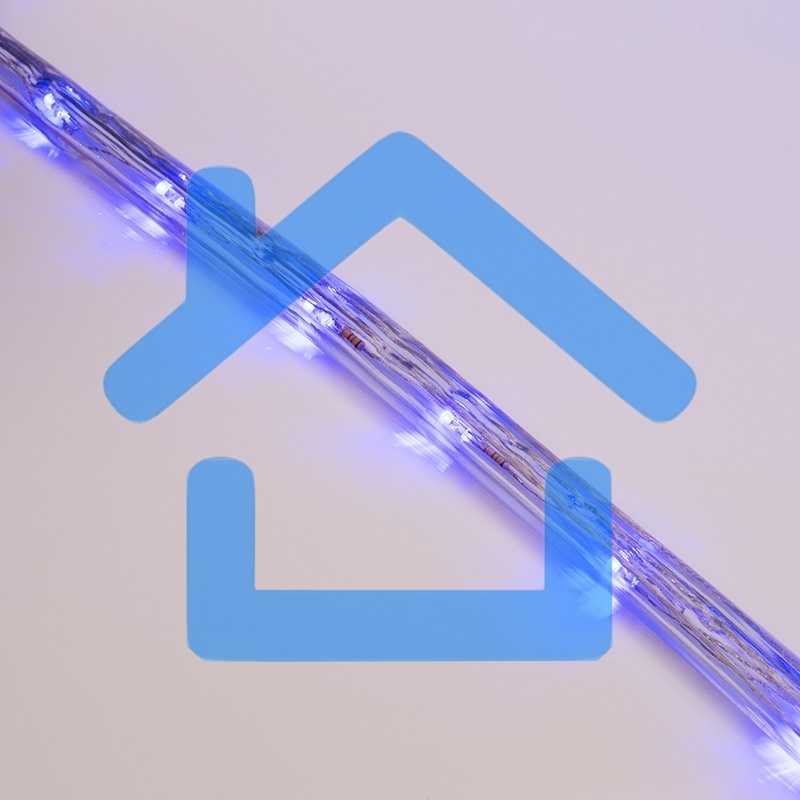 Дюралайт LED, свечение с динамикой (3W) - синий, 24 LED/м, бухта 100м