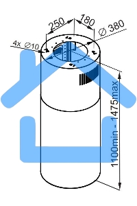 Вытяжка островная Maunfeld Lee Isla 39 черный, 38 см, 1000 куб. м/ч, 52 дБ