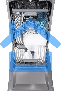 Встраиваемая посудомоечная машина HOMSair DW47M, черный, 44.5 см, 10 компл., 47 дБ, класс A++