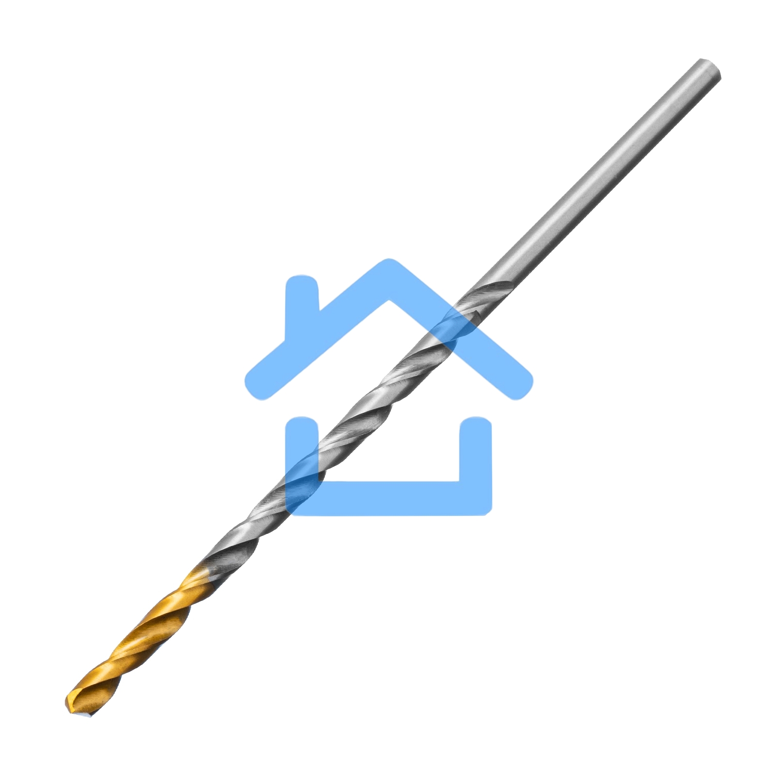 Сверло спиральное по металлу 4 х 119 мм, Р6М5, Golden Tip, удлиненное Denzel