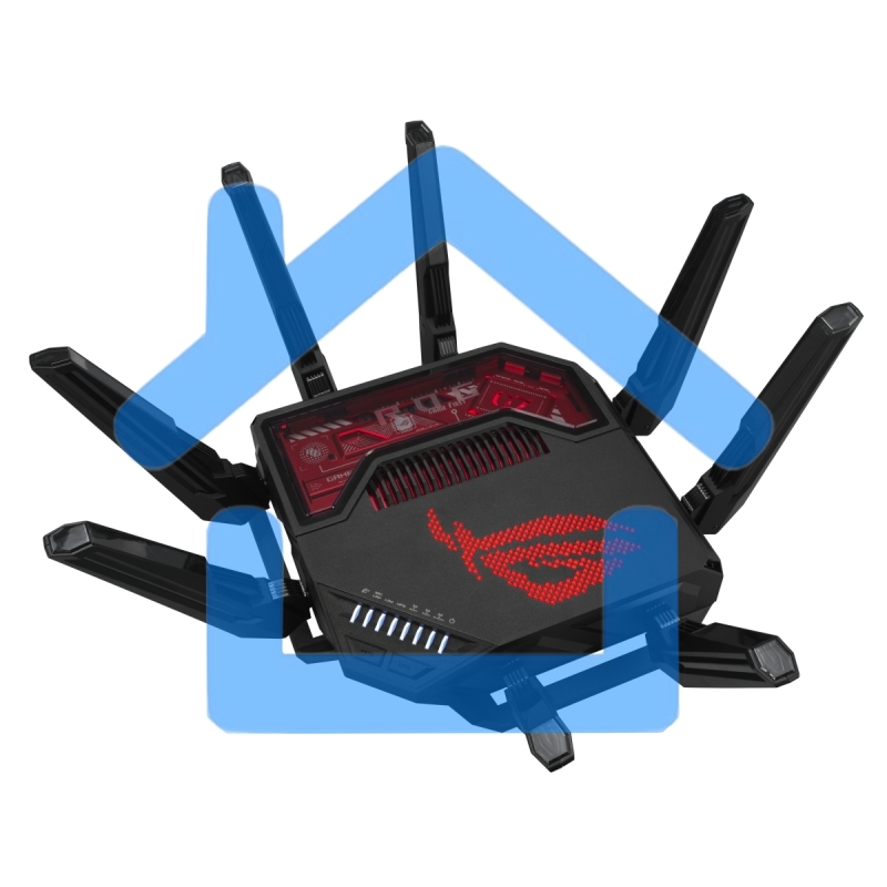 Маршрутизатор ASUS GT-BE19000, черный/красный, 90IG0850-MO9A0V