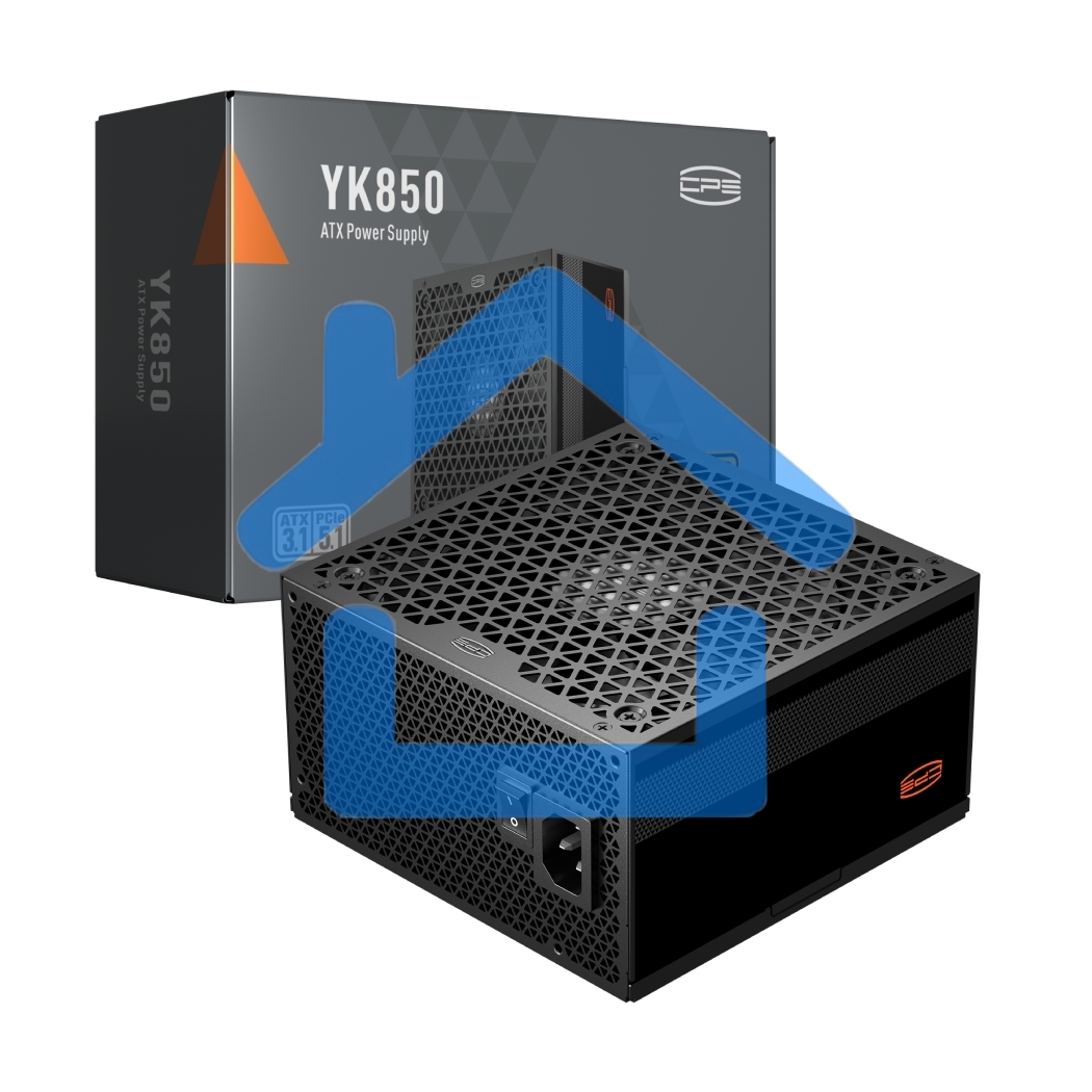 Блок питания PCCOOLER, 850W 80 PLUS Bronze, (ATX, ATX 3.1, PCIe 5.1 450W, Non-modular, 1x24(20+4)pin 550мм, 2xCPU 8(4+4)pin 650мм, 2xPCIe*2 8(6+2)pin 500+150мм, 1x12V(2x6) 12+4pin 500мм, 2xSATA*3+MOLEX4pin*1 450+150+150+150мм, Active, 135x135mm, 150x150x8