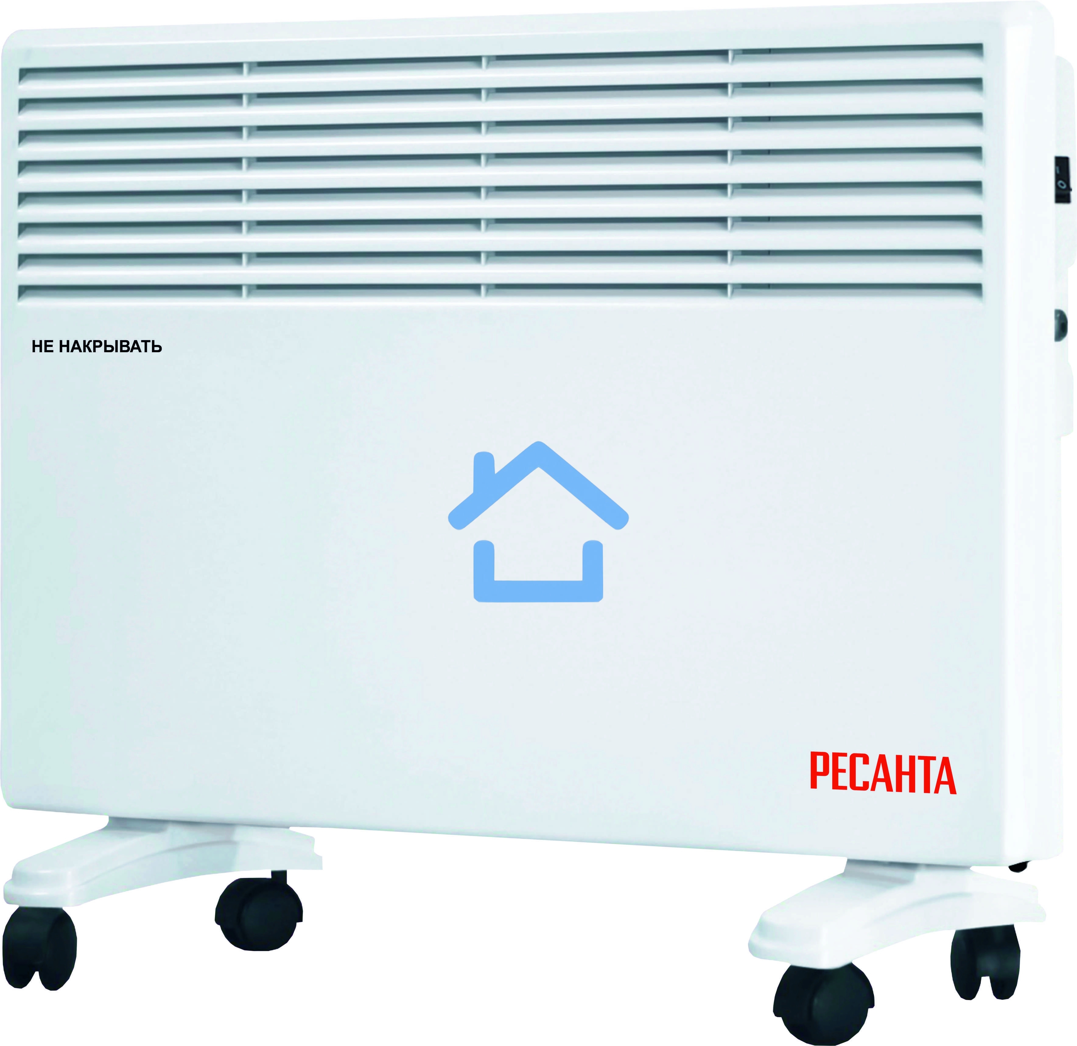 Конвектор Ресанта ОК-1500Е белый, 1500 Вт, 15 м2, термостат, дисплей