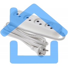 Сетевой удлинитель Buro BU-PSL4.3/W 3м (4 розетки) белый (пакет ПЭ)