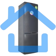 Холодильник DON R-291 G графит зеркальный двухкамерный 225/101л морозилка снизу