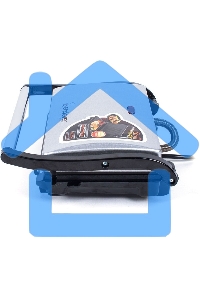 Электрогриль Endever Grillmaster 115, 1500 Вт, авто терморегулятор, антипригарное покрытие, индикатор нагрева, серебристый/черный