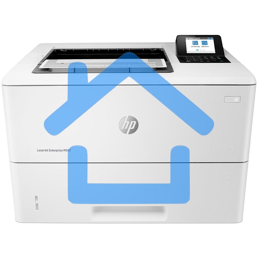 Принтер лазерный HP LaserJet Enterprise M507dn (1PV87A), A4, ч/б, печ. до 43 стр/мин, 1200 x 1200 dpi, USB, RJ-45, Air Print, Mopria