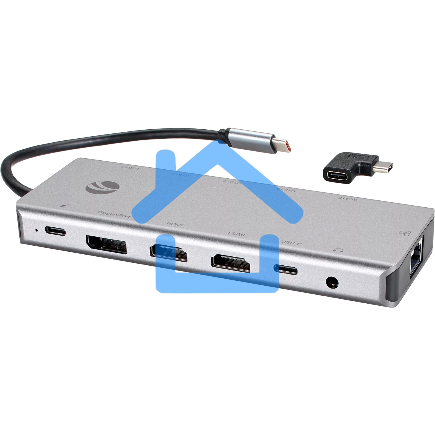 Usb концентратор TypeC -->(2HDMI+DP)4K*60Hz+3USB3.0+TC+USB2.0+RJ45+SD+TF+PD+audio+TCадаптер