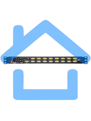 Переключатель KVM 16-портовый IP с ЖК-дисплеем Slideaway/ATEN SINGLE RAIL 16P PS/2-USB LCDKVMP 17INCH WIH IP