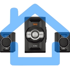 Микросистема Hyundai H-MS1403 черный 60Вт FM USB BT SD