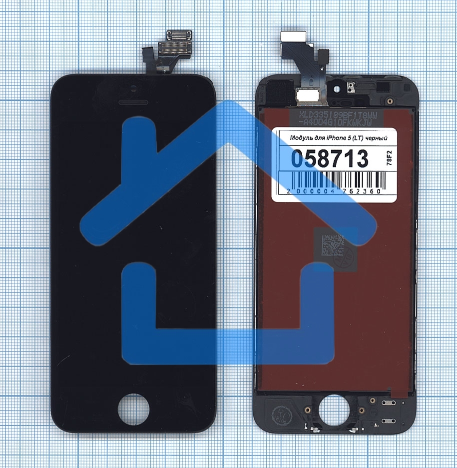 Дисплей для iPhone 5 в сборе с тачскрином (LT) черный
