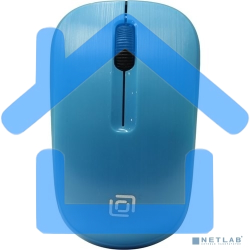 Мышь беспроводная Oklick 525MW голубой, 1000 dpi, радиоканал, USB, кнопки - 3