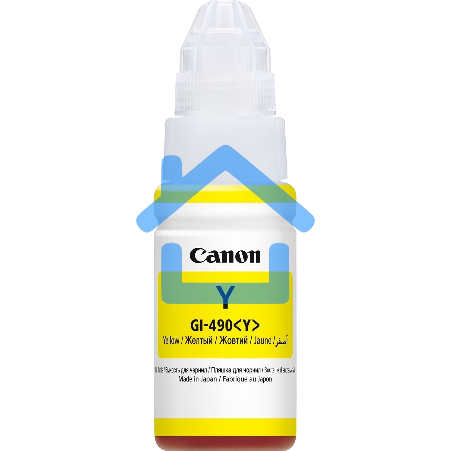Чернила Canon GI-490Y 0666C001 желтый для Canon Pixma G1400/2400/3400 (70мл)