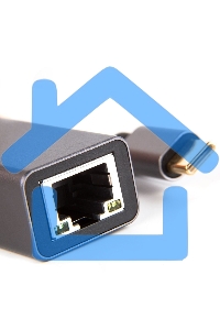 Кабель-переходник USB 3.1 Type-C -->RJ-45 1000Mbps Ethernet, Aluminum Shell, 0.15м VCOM <DU320M>