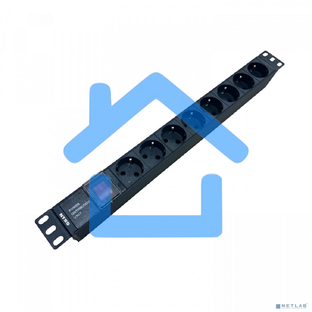 Блок распределения питания NTSS NTSS-PDU-DA1015 гор.размещ. 8x базовые 10A C14
