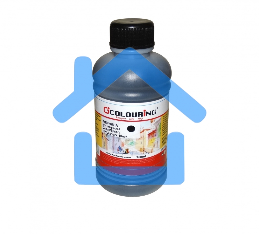 Чернила для Canon/Epson/HP/Lexmark черный 250 мл водн Colouring U
