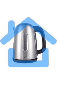 Чайник электрический BQ KT1822SW черный/стальной, мощность 2200Вт, Максимальный объем 1.7л