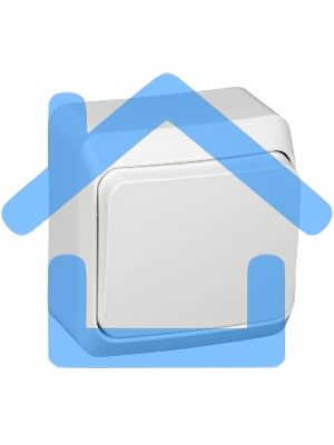 Выключатель 1-кл. ОП Этюд 10А IP20 белый SchE BA10-001B