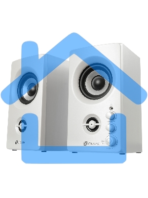 Акустическая система Oklick OK-164 2.0 белый 30Вт