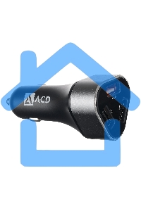Автомобильное зарядное устройство ACD ACD-C233-X3B черный 23Вт, 3xUSB 1QC+2Smart, 3.6~12В, 3А RTL